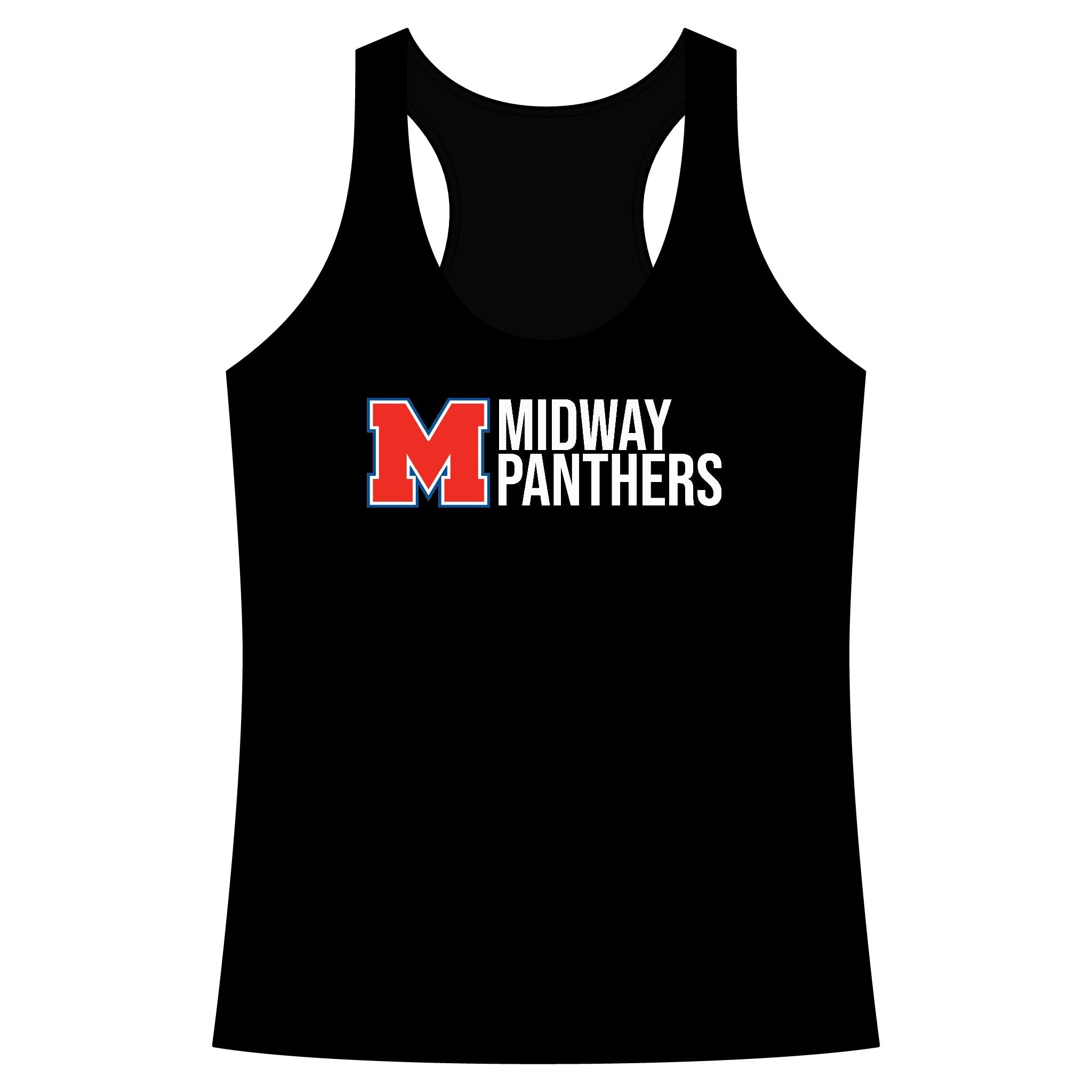 Midway Panthers Racerback Tank – Women's School Spirit Workout Top