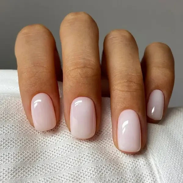 Milky White Press On Nails
