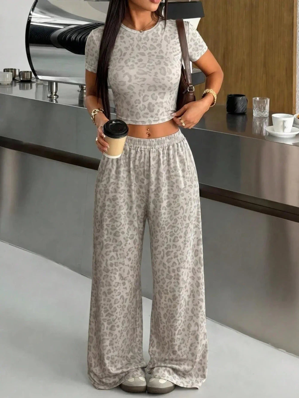 Leopard Print Matching Set
