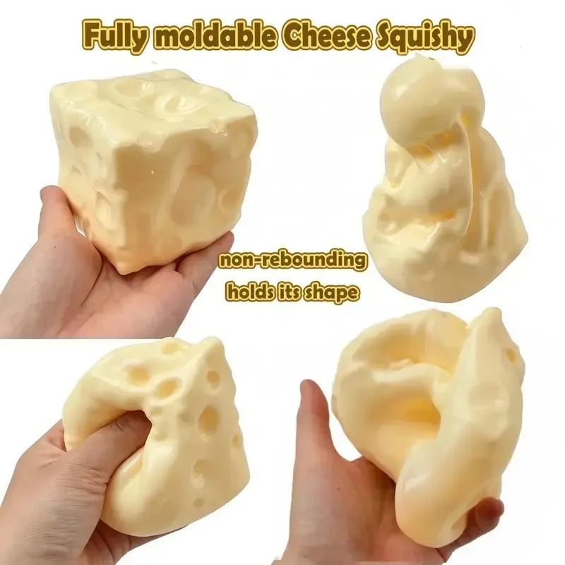 Giant Jelly Cheese Cube Squishy