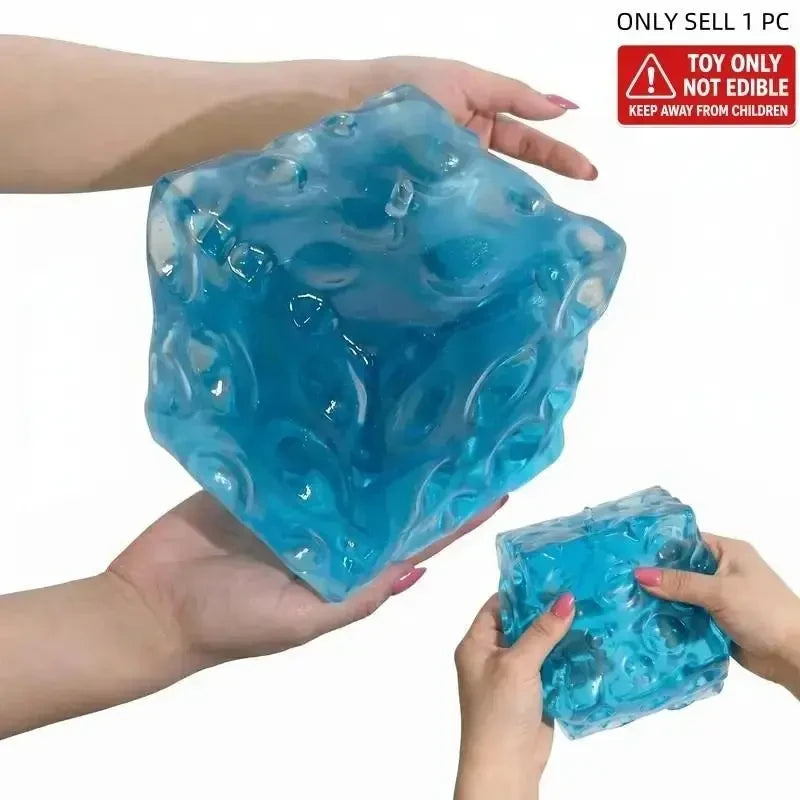 Giant Jelly Cheese Cube Squishy