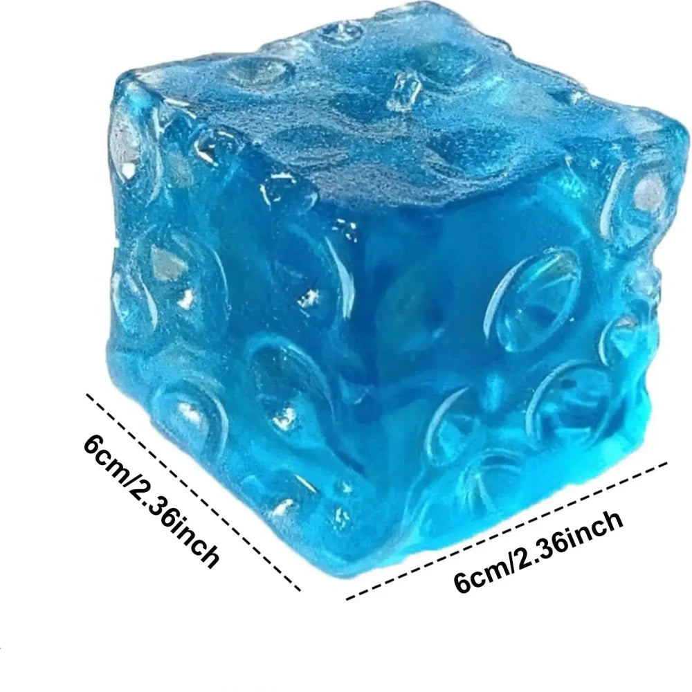 Giant Jelly Cheese Cube Squishy