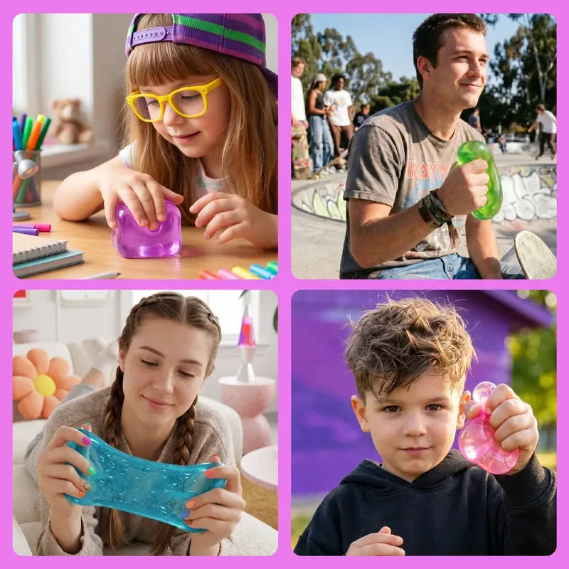 Squishy Colorful Cube Set